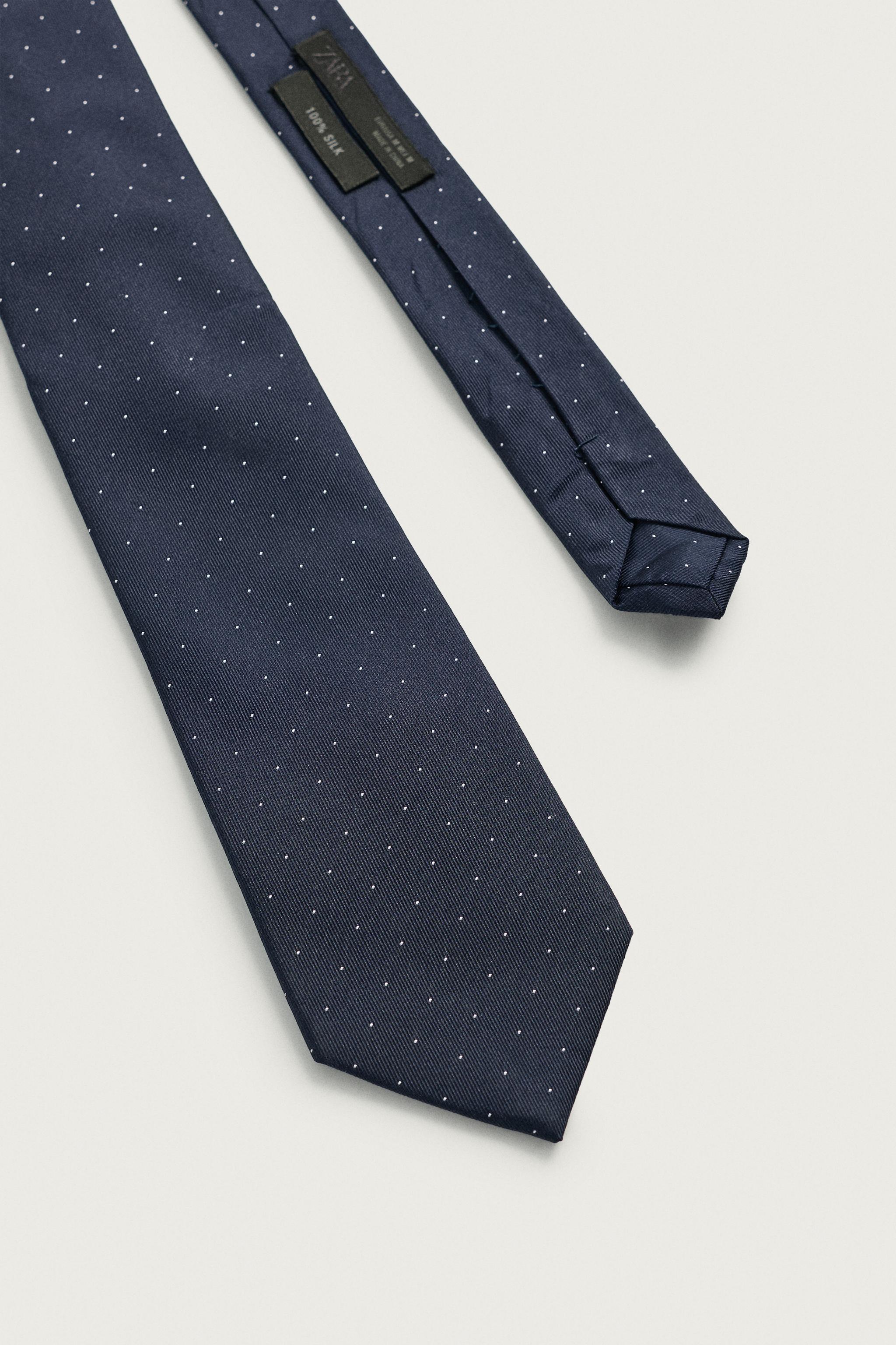 100% SILK POLKA DOT TIE
